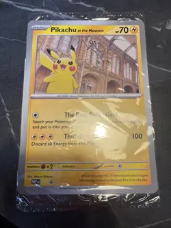 🟡Pokemon x Natural History Museum: Pikachu at the Museum (Sealed) Promo Card🟤 - Image 1