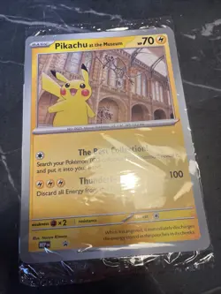 🟡Pokemon x Natural History Museum: Pikachu at the Museum (Sealed) Promo Card🟤 - Image 2