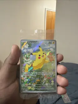 Pokemon TCG Pikachu Black Star Promo In Package Near Mint - Image 1