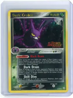 Dark Crobat Stamped 2004 EX Team Rocket Returns Dark Crobat Holo Rare #3/109 - Image 1