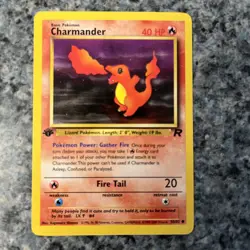 Pokemon TCG Charmander Team Rocket 1st Edition 50/82 LP - Image 1