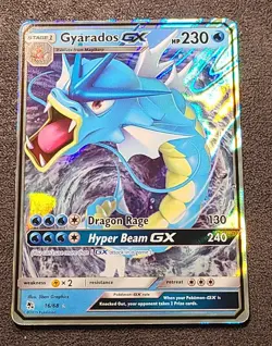 Pokemon TCG Gyarados GX 16/68 Hidden Fates Ultra Rare - Image 1