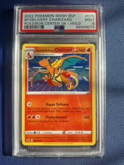 Pokemon Special Delivery Charizard SWSH075 Holo Black Star Promo PSA 9 - Image 1