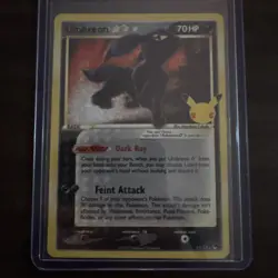 Pokemon TCG Umbreon Gold Star Celebration: Classic Collection 17/17 Holo - LP - Image 1