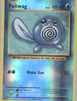 Poliwag Reverse Holo Pokemon tcg XY - Evolutions #23/108 - Image 1