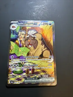 Pokemon TCG Arven's Mabosstiff EX #235/182 Sv10: Destined Rivals SAR - Image 1