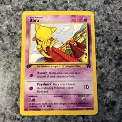 Pokemon TCG Abra 49/82 Team Rocket 1st Edition. - Image 1
