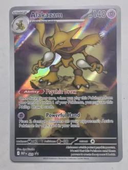Pokemon TCG Alakazam 009 Mega Evolutions Black Star Promo NM - Image 1