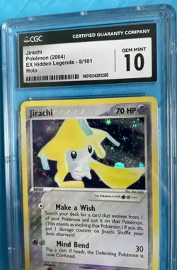 📈 🦄 Jirachi Holo CGC 10 EX Hidden Legends 8/101 Pokemon GEM MINT 2004 POP 1/12 - Image 3