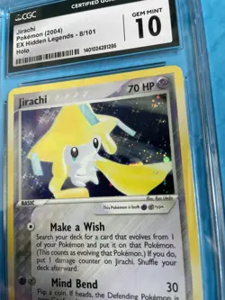 📈 🦄 Jirachi Holo CGC 10 EX Hidden Legends 8/101 Pokemon GEM MINT 2004 POP 1/12 - Image 5