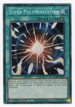 Yugioh Super Polymerization BLMR-EN089 Secret Rare 1st NM - Image 1