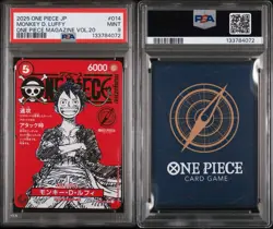 2025 ONE PIECE JAPANESE PROMOS MAGAZINE VOL.20 #014 MONKEY D. LUFFY PSA 9 - Image 2