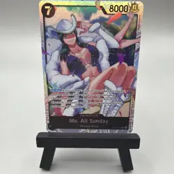 One Piece CCG Ms. All Sunday The Azure Sea's Seven SR Foil OP14-084 NM - Image 1