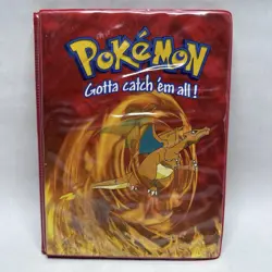 Vintage 2000 ToySite Red Pokemon TCG Charizard 4-Pocket Portfolio Card Binder - Image 1