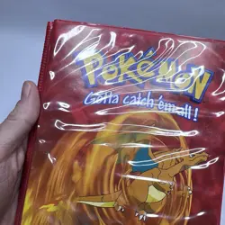 Vintage 2000 ToySite Red Pokemon TCG Charizard 4-Pocket Portfolio Card Binder - Image 2