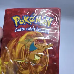 Vintage 2000 ToySite Red Pokemon TCG Charizard 4-Pocket Portfolio Card Binder - Image 5