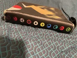 1990 Pokemon Card Binder Energy Themed W Few Cards 4 Card Page Holds 200+ Cards 74427852474 - Image 2