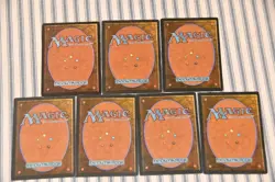 Magic the Gathering - Vintage - Swamp Land Mana - 4th Edition - 7x - Image 5