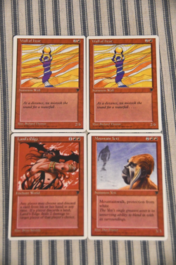 Magic the Gathering Cards - Vintage - Red - Chronicles - 4x - Image 1