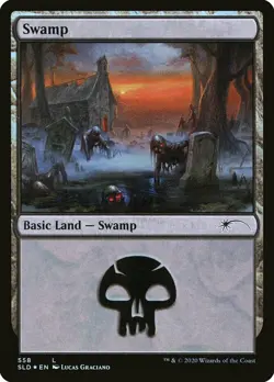 [1x] Swamp (558) - Foil Near Mint, English Secret Lair MTG Magic - Image 1