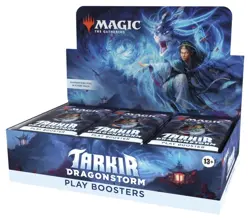 Play Booster Box Tarkir Dragonstorm TDM MTG New Seal Cut At Top Shown In Photos - Image 1