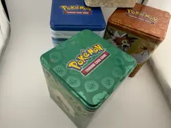Pokemon TCG: Stacking Tins Lot of 4 *EMPTY* Grass Water Electric Fighting - Image 2