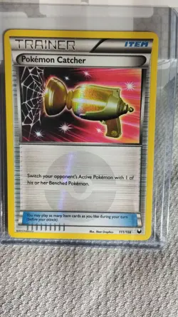 Pokemon Catcher Trainer Item 111/108 2012 English Holo Secret Rare Card - Image 1