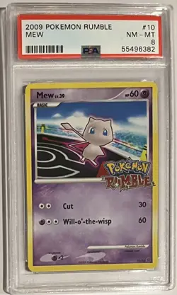 2009 Pokemon Rumble Mew #10 PSA 8 - Image 1