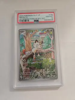 Pokemon TCG Meowth 192/Sv-p Japanese Generations Promo Card PSA 10 - Image 1