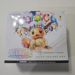 Pokemon Center Prismatic Evolutions ETB Trainer Box - New Sealed - Image 1