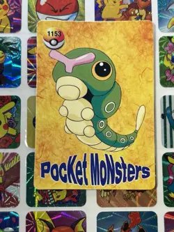 Pokemon Vintage Pocket Monsters Vending HOLO Prism Sticker 1999 Bandai Nintendo - Image 5