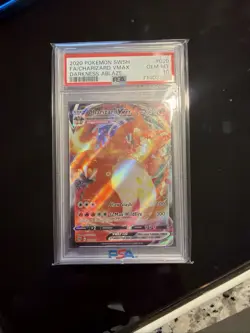 2020 Pokemon SWSH FA/Charizard VMAX Darkness Ablaze PSA 10 - Image 1