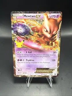 Pokemon TCG Mewtwo EX 54/99 Celebrations Classic Collection Holo - Image 1