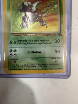 Pokemon Pinsir 9/64 Jungle Holo Rare 60 HP Wizards 1999 Unlimited - Image 3