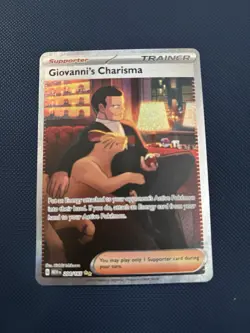 The Pokemon Company Giovanni's Charisma 204/165 SV151 Full Art Trainer Holo - Image 1