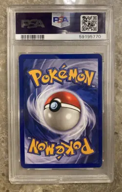 1999 POKEMON FOSSIL 1ST EDITION #60 GAMBLER PSA MINT 9 CRACKED HOLDER - Image 2