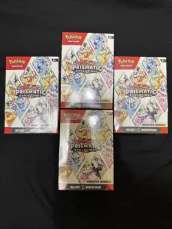 Pokemon Prismatic Evolutions Booster Bundle Lot – Sealed (4 Boxes) - Image 4