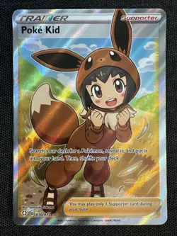 Poke Kid 070/072 Pokemon TCG 2021 Ultra Rare Full Art Holo Shining Fates - Image 1