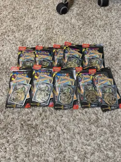Lot 10 Pokemon Mega Evolution Checklane Booster Blister Pack (Tyranitar) Sealed - Image 1