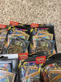 Lot 10 Pokemon Mega Evolution Checklane Booster Blister Pack (Tyranitar) Sealed - Image 5