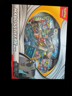 Pokemon TCG Mabosstiff ex Box Factory Sealed 4 Booster Packs + Promos - Image 1