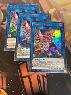 YUGIOH - VAMPIRE SUCKER X3 - ULTRA RARE - MP19 - 1ST ED - NM - Image 1