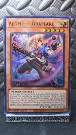 | Yugioh Artmage Graflare DUAD-EN010 1st Ultra Rare Duelists Advance NM 🔥 | - Image 1