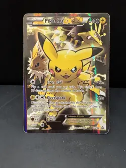 Pokemon Pikachu EX XY124 Black Star Promo 2016 Holo Card TCG - Image 1
