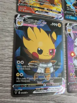 Pokemon Dragon Ball Super Goku Vegeta Frieza Jiren Pikachu Custom Cards Lot DBZ - Image 3