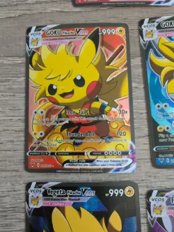 Pokemon Dragon Ball Super Goku Vegeta Frieza Jiren Pikachu Custom Cards Lot DBZ - Image 5