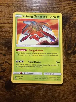 Pokemon TCG Shining Genesect Card Shining Legends 9/73 - Image 1