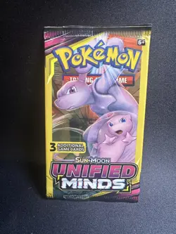 POKEMON Sun & Moon UNIFIED MINDS 3 Card Mini Booster Packs Complete Pack Art Set - Image 3