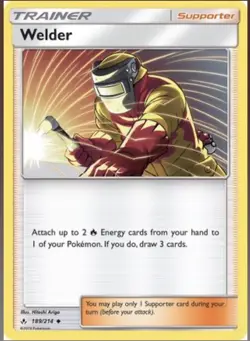 Pokemon TCG Welder 189/214 Unbroken Bonds Trainer Card NM/M - Image 1