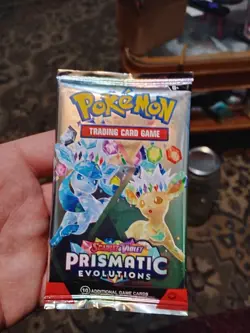 Pokemon Cards Prismatic Evolutions Pack Still Sealed Bought From Temu - Image 1